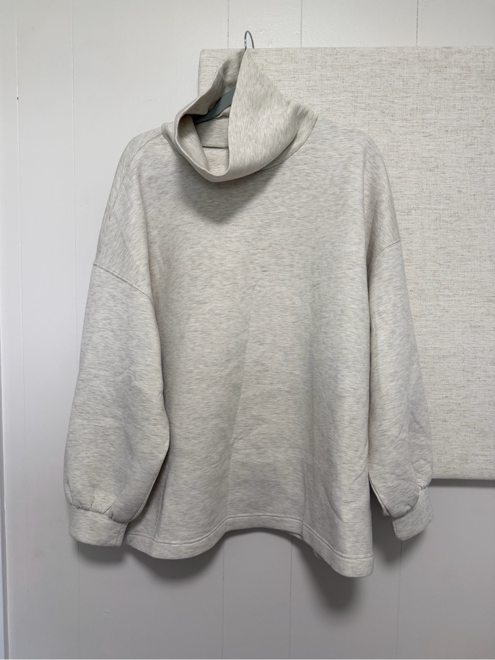 Old Navy Light Heather Gray Cowl Neck Sweater